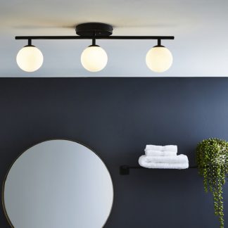 An Image of Toronto Black 3lt Bathroom Spotlight