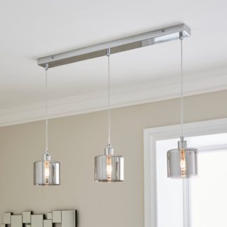 An Image of Erin 3 Light Diner Ceiling Fitting Grey