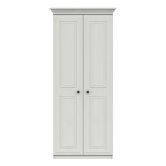 An Image of Portia Double Wardrobe White