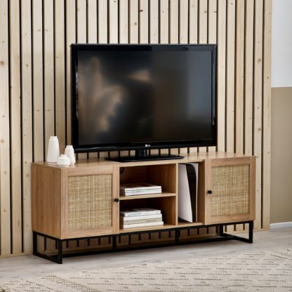 An Image of Hollis Oak TV Unit Oak