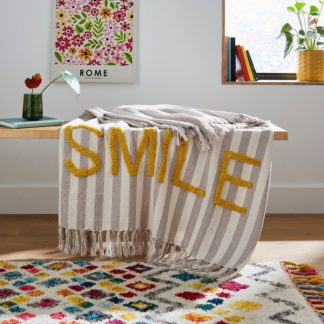 An Image of Tufted Smile Throw MultiColoured