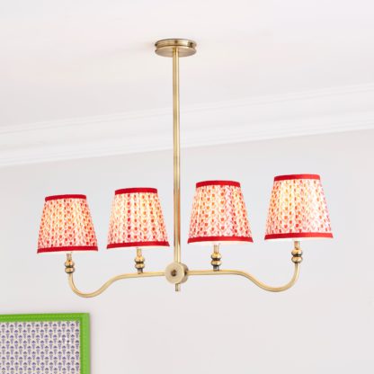 4b2955b09412dfe872503efe96922a813467cc9565e8a27642084c089bae9cc2.jpg An Image of Pride & Joy 4 Light Diner Ceiling Fitting Red