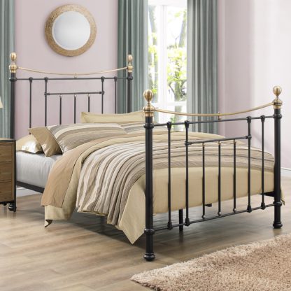 An Image of Bronte Bed Frame Black