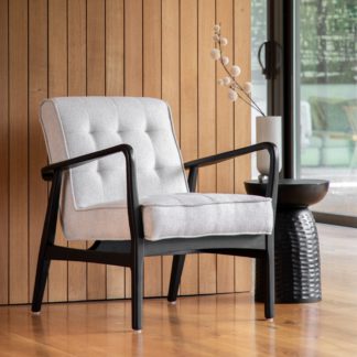 An Image of Harper Linen Armchair Natural