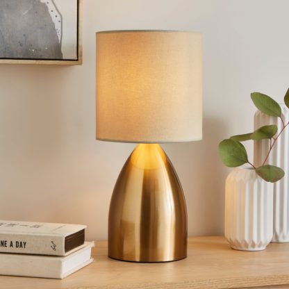 An Image of Valletta 3 Stage Touch Table Lamp Blue