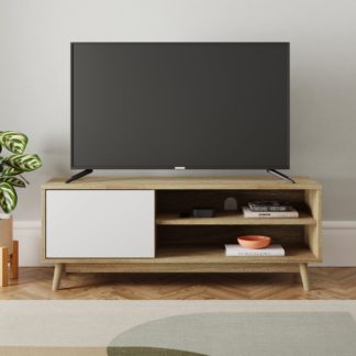 An Image of Freja TV Unit, Light Oak Oak