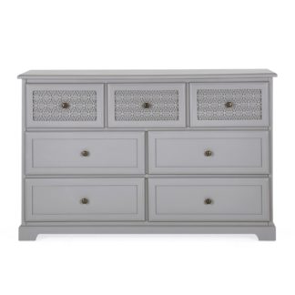 An Image of Carys 7 Drawer Chest Grey