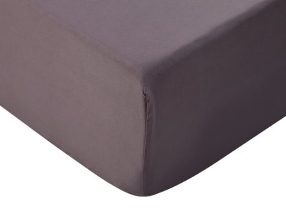 An Image of Silentnight Supersoft Plain White Fitted Sheet - Double