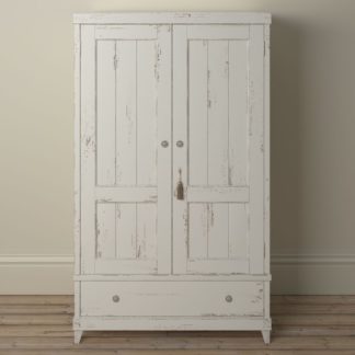 An Image of Willis and Gambier - Atelier - 2 Door 1 Drawer Combination Wardrobe - White - Wood