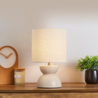 An Image of Quebec 37cm Table Lamp Natural