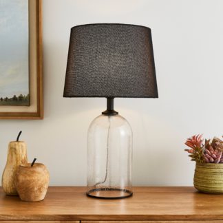 An Image of Lenny Black Table Lamp White