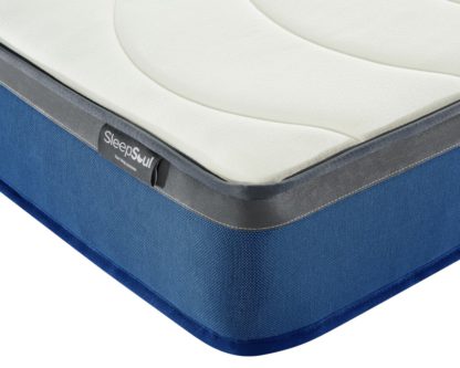 An Image of SleepSoul Nebula - Double - 600 Pocket Spring Mattress - Foam/Fabric - Vacuum Packed - 4ft6