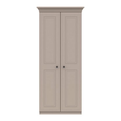 An Image of Portia Double Wardrobe White