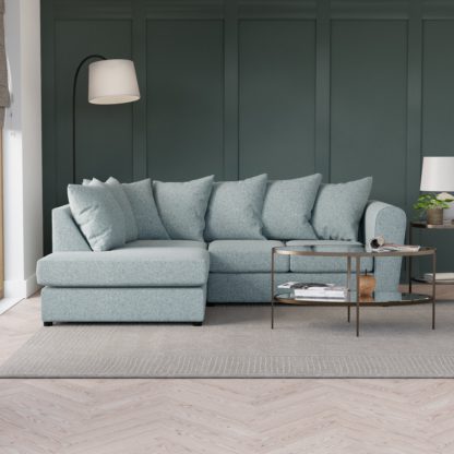 98649bc78792dead25e197c38746d700abd37753995964c586e49775c016efc2.jpg An Image of Blake Soft Texture Fabric Corner Sofa Soft Texture Grey
