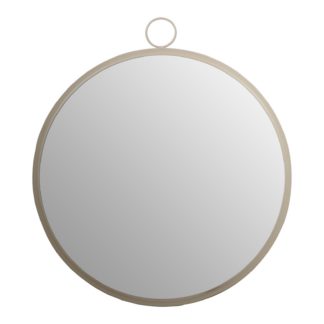 An Image of Round Metal Wall Mirror - Gold - 60cm