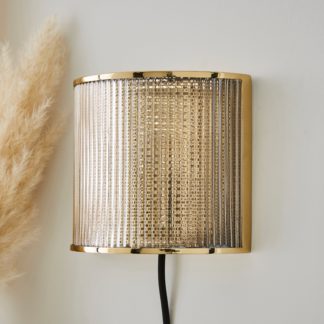 An Image of Kruze Plug In Wall Light Gold