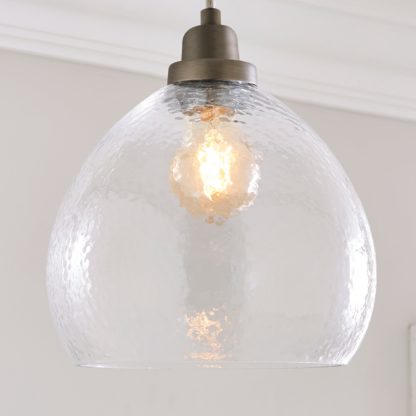 An Image of Fentress Recycled Glass Easy Fit Pendant Light Green