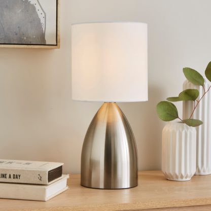 An Image of Valletta 3 Stage Touch Table Lamp Blue