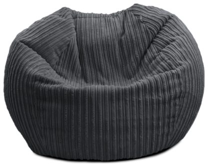 An Image of Rucomfy Kids Mini Slouch Bean Bag - Grey