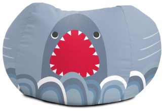An Image of Rucomfy Kids Shark Animal Bean Bag