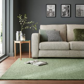 An Image of Alto Boucle Wool Rug Alto Olive