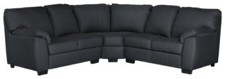 An Image of Argos Home Milano Fabric Corner Sofa - Anthracite