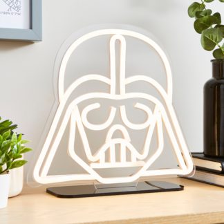 An Image of Disney Star Wars Darth Vadar Neon Table Light Clear