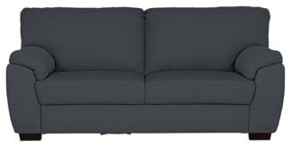 An Image of Argos Home Milano Fabric 3 Seater Sofa - Anthracite