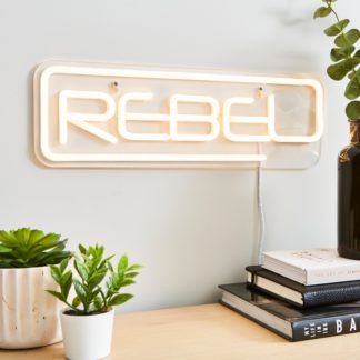 An Image of Disney Star Wars Rebel Neon Sign Clear