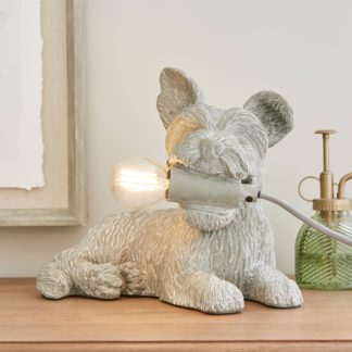 An Image of Maggie the Schnauzer Table Lamp Grey