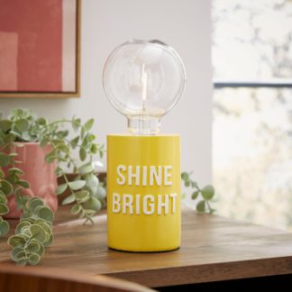 An Image of Shine Bright Bulb Holder Yellow