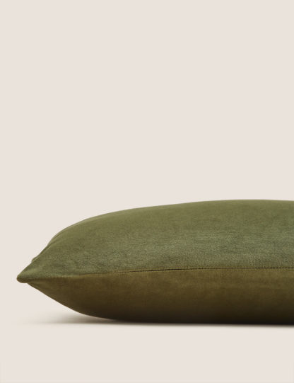 An Image of M&S Velvet Bolster Cushion