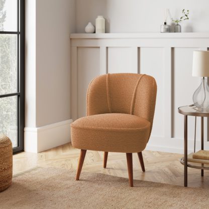 An Image of Elsie Sherpa Cocktail Chair Sherpa Black