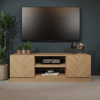 An Image of Taranto Wide TV Unit Oak