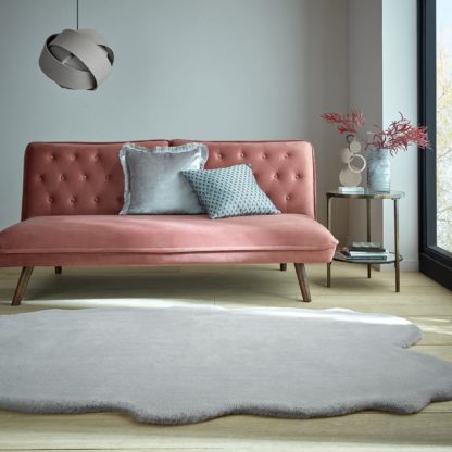 2a4958c2232b444672f3879e89ac7d33c45a716e90c9ed288e02a0007f4c29b9.jpg An Image of Supersoft Faux Fur Quad Rug Supersoft Ivory