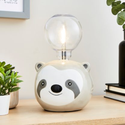 An Image of Sloth Animal Head Bulb Holder White