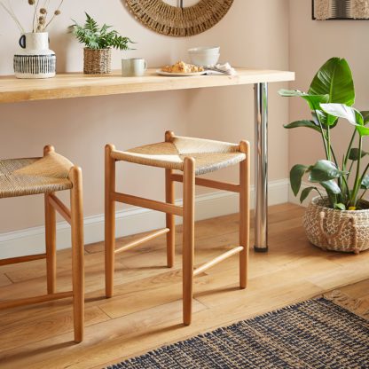 An Image of Lara Backless Counter Height Stool Black