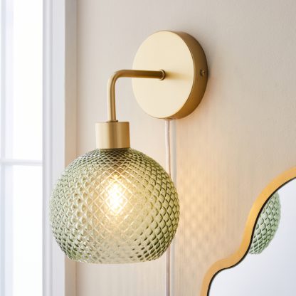 An Image of Elodie Plug In Wall Light Clear
