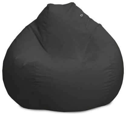 An Image of rucomfy Indoor Outdoor Bean Bag - Dark Grey