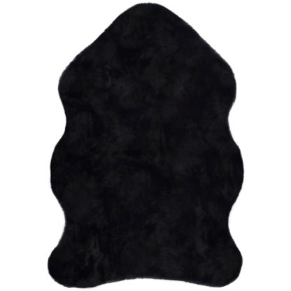 49b0bab09161de8d5286ac84f5fbf4d8d29dcca27669104a104f963e15e6a3dd.jpg An Image of Supersoft Single Pelt Faux Fur Rug Black