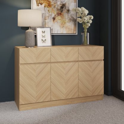 An Image of Taranto Wide Sideboard Oak