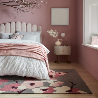 An Image of Blossom Floral Rug Pink