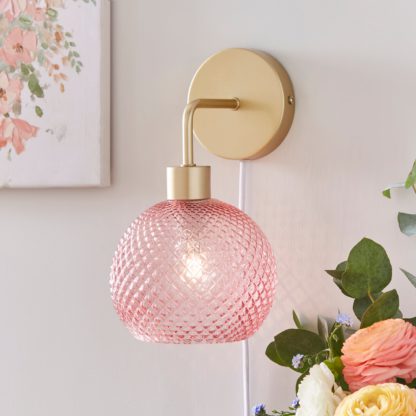 An Image of Elodie Plug In Wall Light Clear