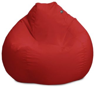 An Image of rucomfy Indoor Outdoor Bean Bag - Red