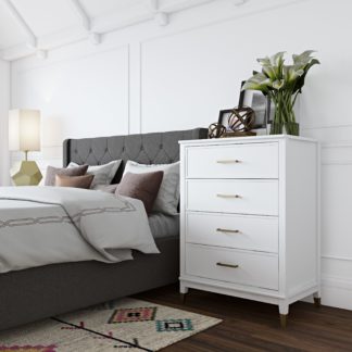An Image of Cosmo Westerleigh 4 Drawer Chest White