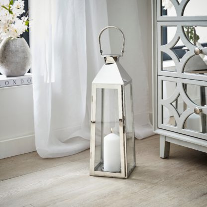 773d0a527c3c87e3ca11b70e6f49886b5c71c42355e0035f0e7773db2a8558ba.jpg An Image of Metal Lantern 50cm Natural