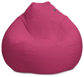 An Image of rucomfy Indoor Outdoor Bean Bag - Pink