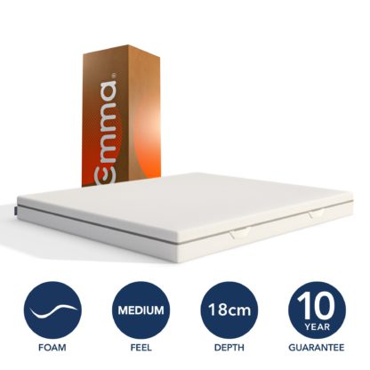 An Image of Emma One Foam Mattress White