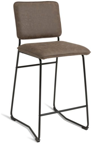 An Image of Habitat Loft Living Bar Stool - Brown