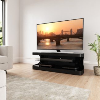 An Image of AVF Affinity Kensington TV Stand, Wood Veneer Black